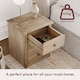 image 4 of Vida Designs Panama 3 Drawer Bedside Chest Cabinet Table Nightstand, Solid Pine Wood