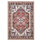 image 1 of KUKOON Washable & Non Slip Terracotta Persian Style Area Rug 80cm x 150cm