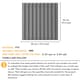 image 2 of NOVECRAFTO Decorative 3D Wall Panels (50cm x 50cm) 3D Fluted Line Design PVC Cladding Panel