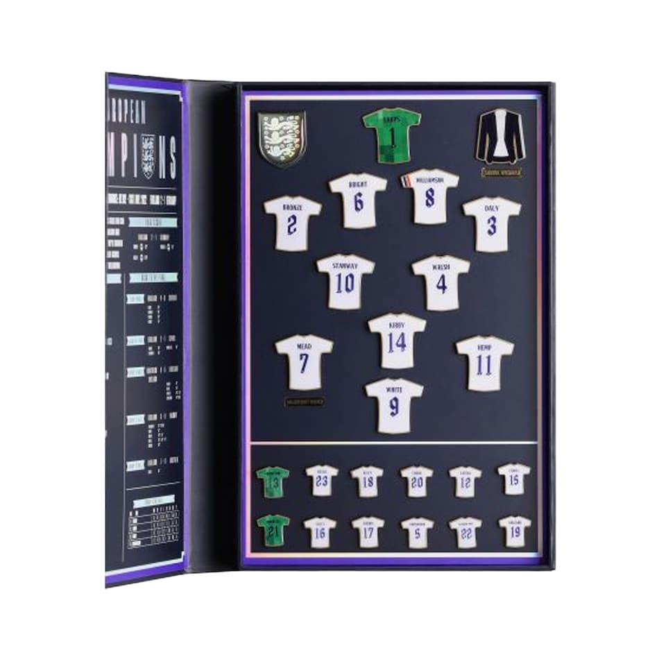 image 1 of England FA Lionesses Its Home Badge Set (Pack of 25) | Multi | Multicoloured | 1