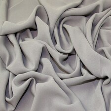 Grey Ripple Crepe Fabric for Dressmaking, 148cm / 58" Wide - per metre