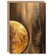 image 1 of Greeting Card Golden Full Moon Milky Way Abstract Oil Painting
