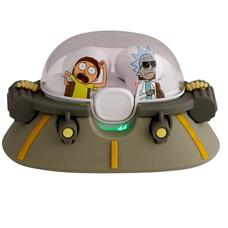 image 1 of Lazerbuilt Rick & Morty Space Cruiser Wireless Earbuds with Mic & Touch Control