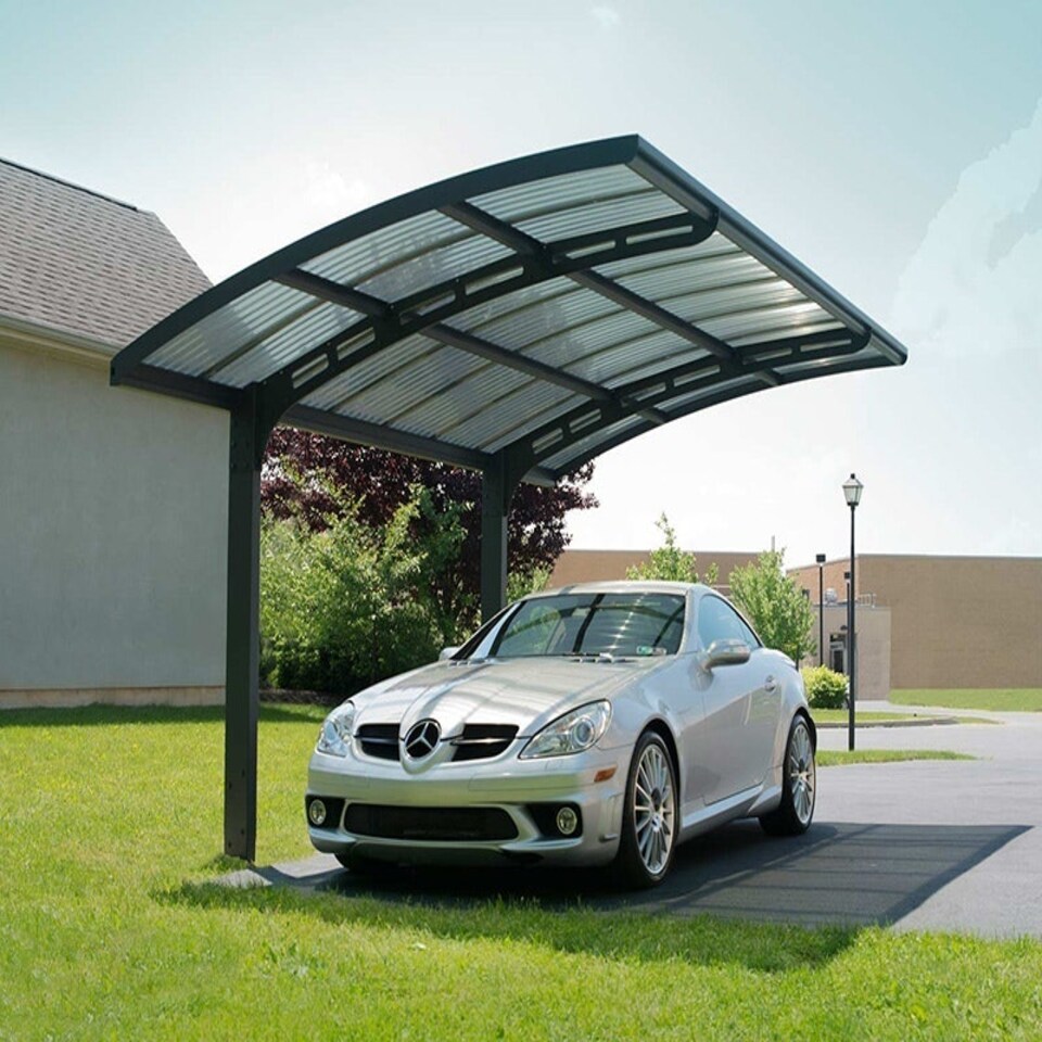 image 1 of Carport Arizona Wave Single 5000 Single - Polycarbonate - L495 x W289 x H273.5 cm - Grey Grey