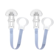 MAM Pastel Clip Grey 2PK