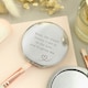 image 2 of Personalised Heart Round Compact Mirror