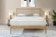 image 3 of 4ft Small Double Oak Finish Wood bed Wooden Frame Bedstead. Solid Wood, Spindle Style | Clear | Small Double