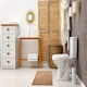 image 3 of Marlow Collection Soft Touch Non-Slip Bathroom Rug in Walnut (45cm x 75cm)