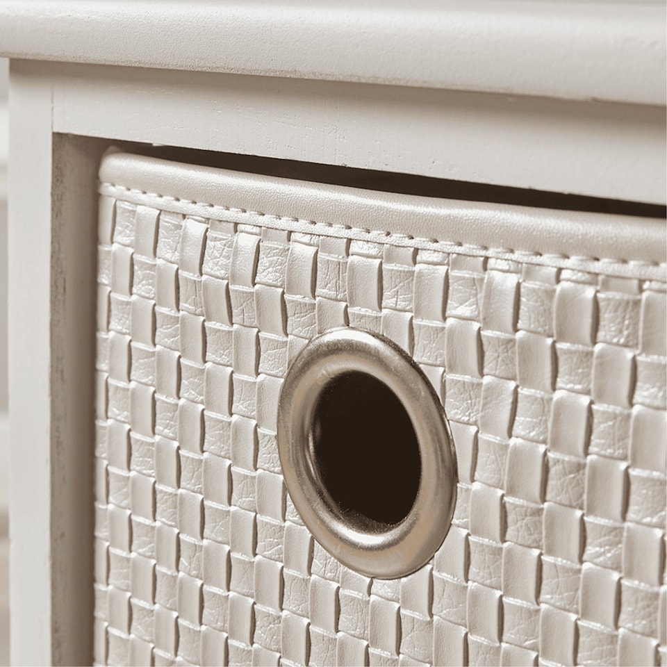 image 1 of Chest Of Drawers Wooden Hallway Storage Home Organiser Fully Assembled | White