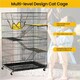image 6 of Yaheetech 123 cm Tall Rolling Cat Cage on Wheels
