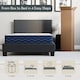 image 4 of Vida Designs Milan Single Wooden Bed, Low Foot, White & Gel Memory Foam Pocket Spring Mattress, Single