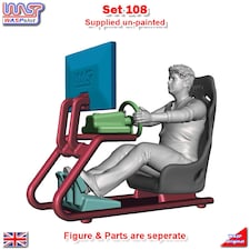 Trackside Unpainted Figure Scenery Display Set 108 Simulator Male Figure x 1 1:32 Wasp