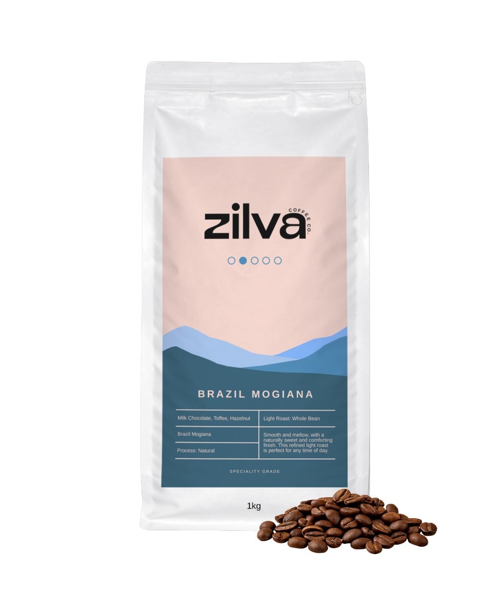 Zilva Brazil Mogiana Speciality Coffee Beans - Light Roast - 1Kg