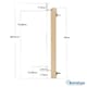 image 8 of Bettacare Wooden Multi Panel Flexible Pet Barrier, Natural Wood, up to 256cm Wide, Dog Barrier for Pets Dogs and Puppy Cream | Natural