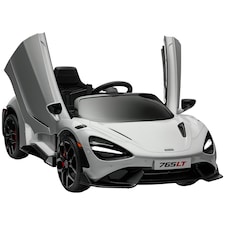 AIYAPLAY McLaren 765LT Licensed 12V Kids Ride on Car w/ MP3 Music, Grey