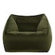 image 1 of Natalia Velvet Adults Bean Bag Armchair, Ready Filled Large Beanbag Olive Green | Green | Olive Green | XL | 1