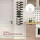 image 9 of HOMCOM Wall Mount Wine Rack, Wall Wine Rack for 10 Wine Bottles, Black