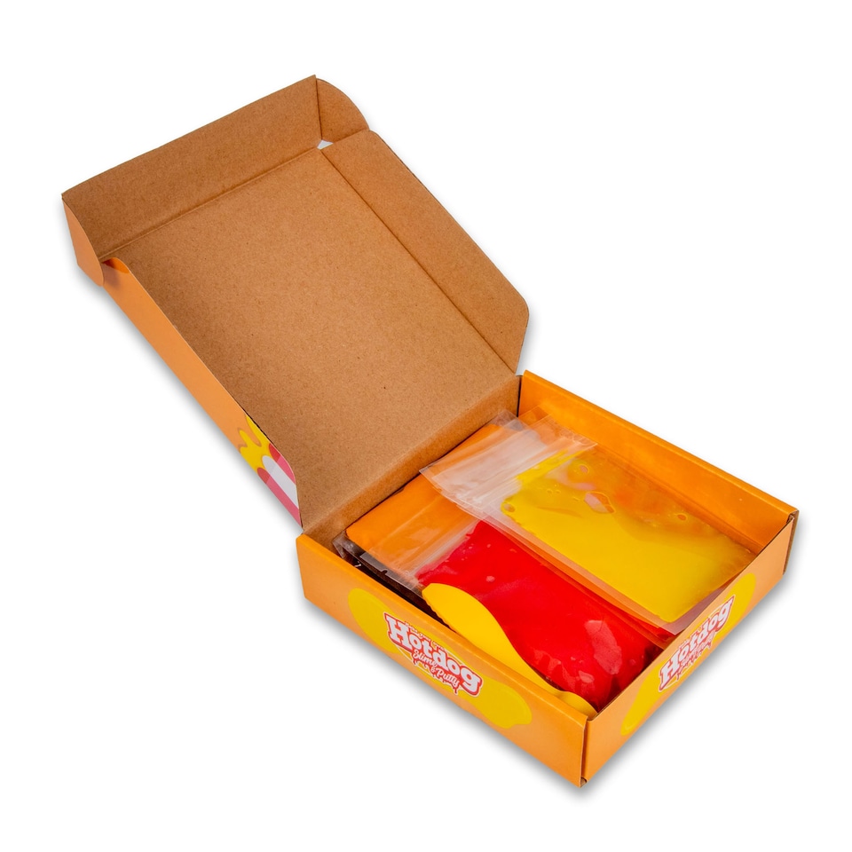 image 1 of Make Your Own Hot Dog Slime and Putty Set