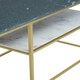 image 2 of Interiors by Premier Assorted Marble And Gold Frame Console Table Gold