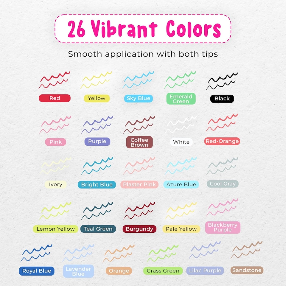 image 1 of Desire Deluxe Acrylic Paint Pens for Rock Painting, Stone, Ceramic, Glass, Wood, Canvas – Set of 26 Non Toxic Water Based Markers - Great Artists Painting Supplies