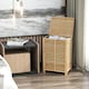 image 5 of COSTWAY 80 L Bamboo Laundry Hamper Clothes Laundry Basket Brown