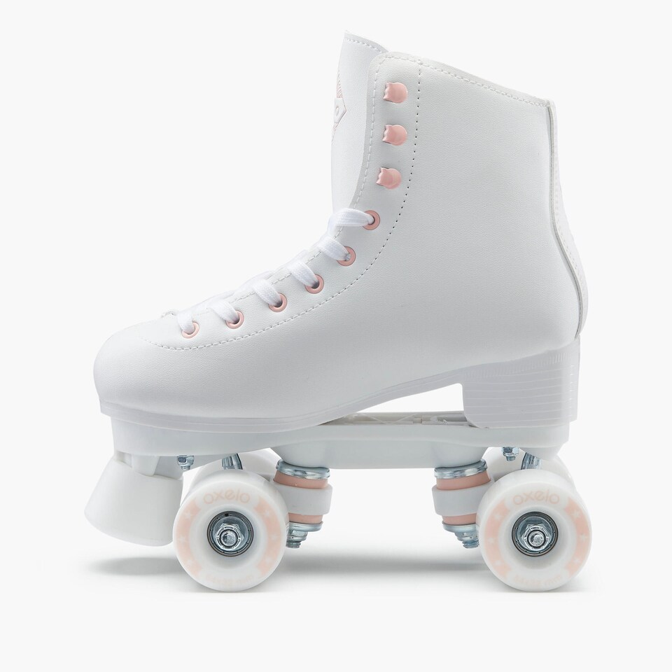 image 1 of Decathlon Kid's & Adult Roller Skates White - 100 Series
