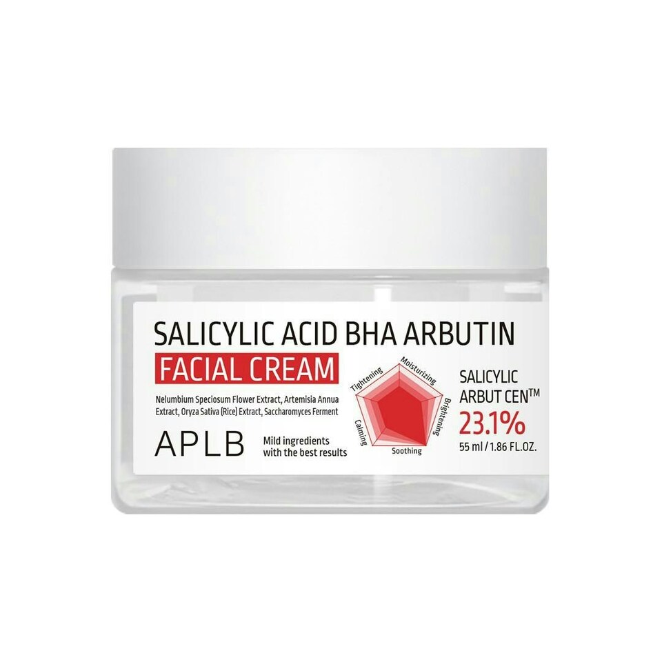 image 1 of APLB Salicylic Acid BHA Arbutin Facial Cream 55ml