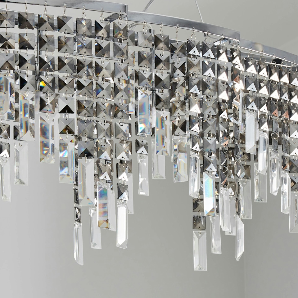 image 1 of BHS Esme Diner Ceiling Pendant, Chrome