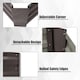 image 4 of Living and Home Galvanized Steel Rectangular Raised Garden Bed- Brown- 100cm W x 60cm D x 30cm H
