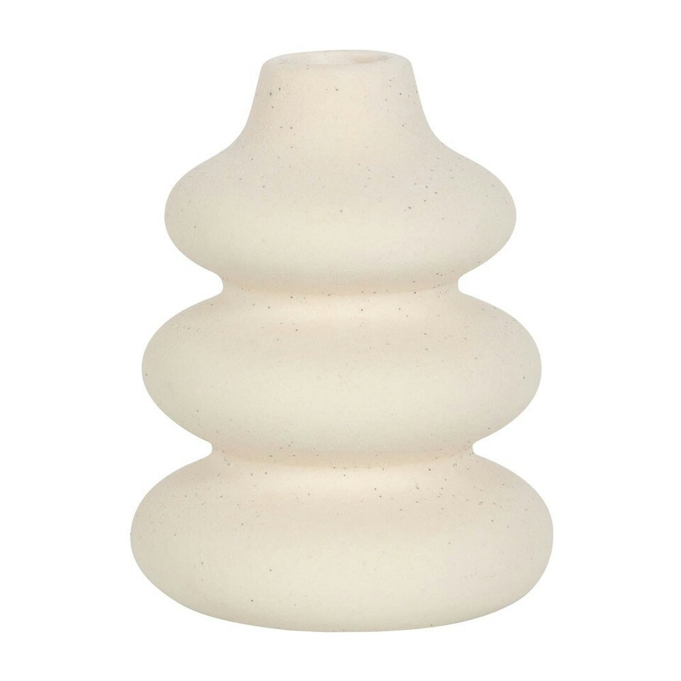 image 1 of Something Different Wave Vase - Cream - One Size