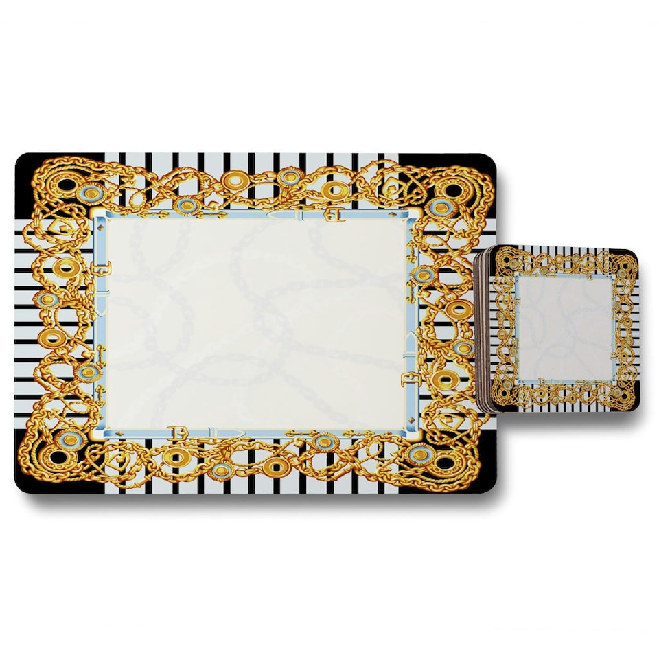 image 1 of Golden Chains (Placemat & Coaster Set)