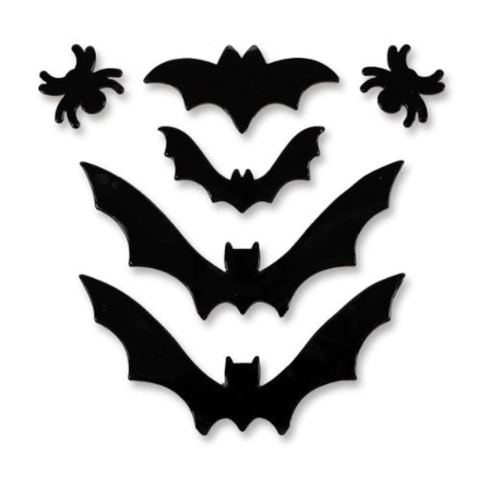 image 1 of Halloween Wicked Window Gel Cling Decorations Assorted Designs