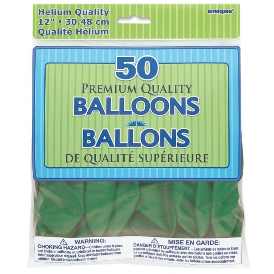 image 1 of Pack of 50 Hemlock Green 12" Latex Balloons