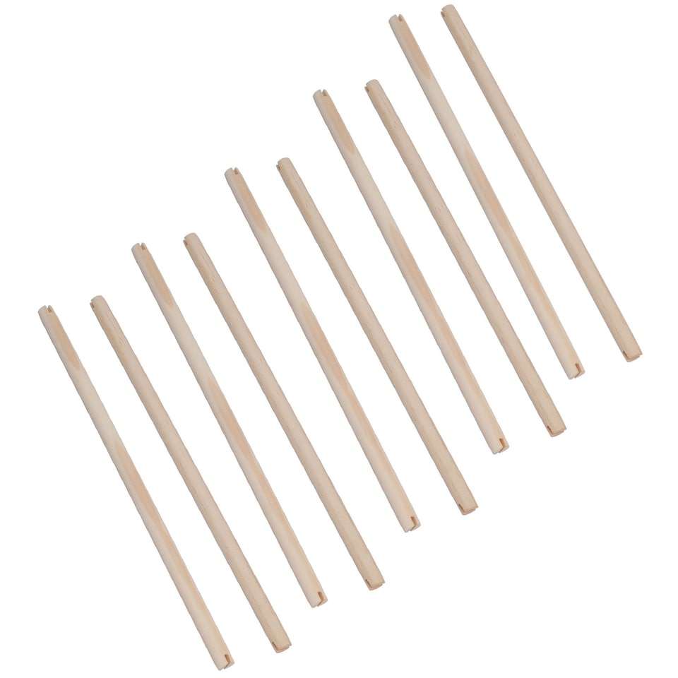 image 1 of 10PK Wooden Bird Perch Canary Budgie Cockatiel Parrot Bird Cage Accessory 16"
