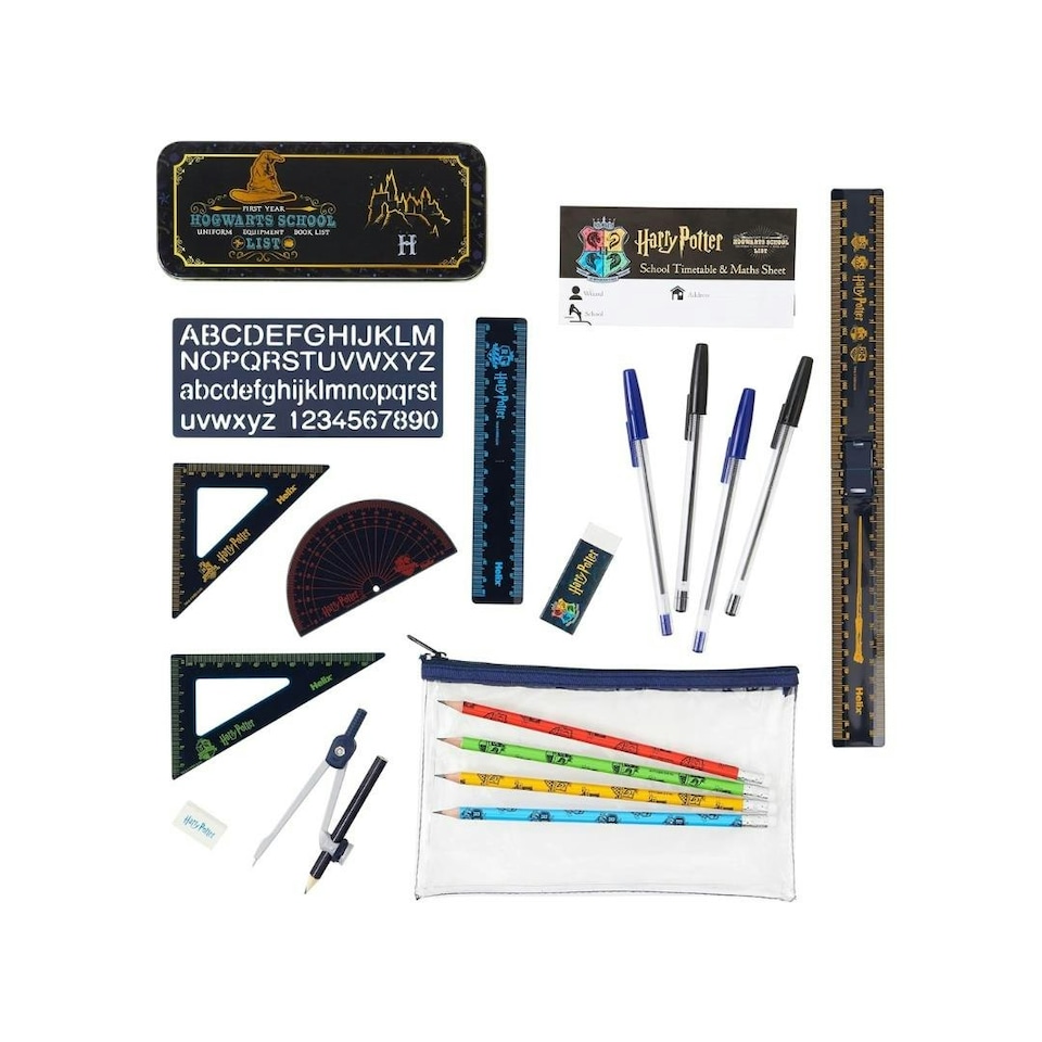 image 1 of Harry Potter Stationery Set by Helix includes Geometry Set | Multi