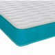 image 2 of Coil Sprung Hybrid Mattress - Medium Soft Comfort, Cooltouch Breathable Cover | Blue | Small Single