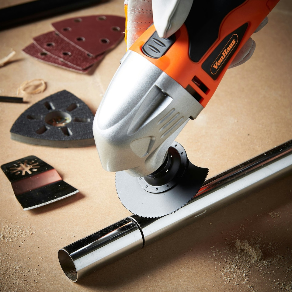 image 1 of VonHaus 280W Oscillating Multitool with Sanding Pads and Carry Case