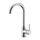 image 1 of Monobloc Swan Neck Kitchen Sink Mixer Tap Single Lever Chrome