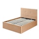 image 5 of Brown Ottoman Bed King Size Velvet Upholstery