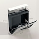 image 3 of HOMCOM Modern Wall Mounted Post Box, Weatherproof Letterbox with Lock Black