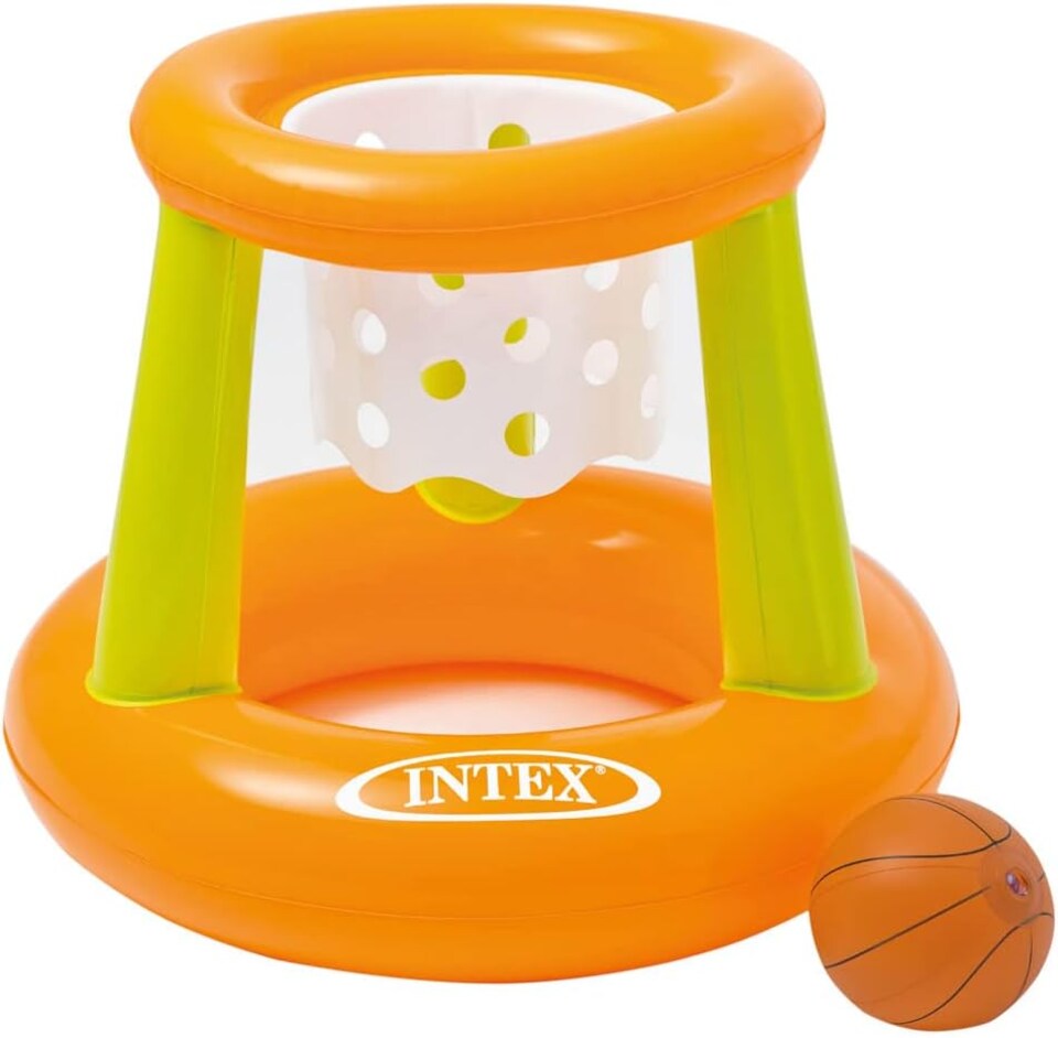 image 1 of Pool Volleyball Game Set And Floating Hoop Game -Water Sports Fun for All Ages