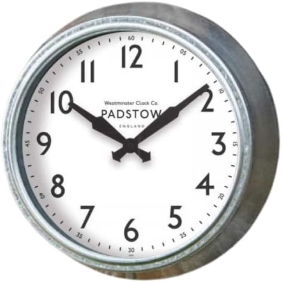 image 1 of Marco Paul 26cm Traditional Silver Clock Silver