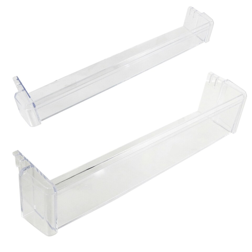 image 1 of SPARES2GO Upper Lower Door Shelf for Caple RI558 RI737 RIL124 RIL125 RIL179 RIL891 RIL892 RIR179 Fridge Freezer Clear