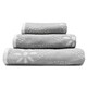 image 1 of Luxury Marrakesh Floral Geo Patterned Towels - 100% Cotton Grey | Dove Grey | Hand towel