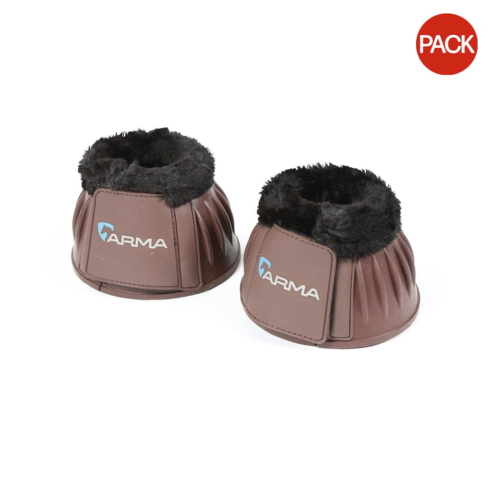 ARMA Horse Overreach Boots (Pack of 2) - Brown - Full