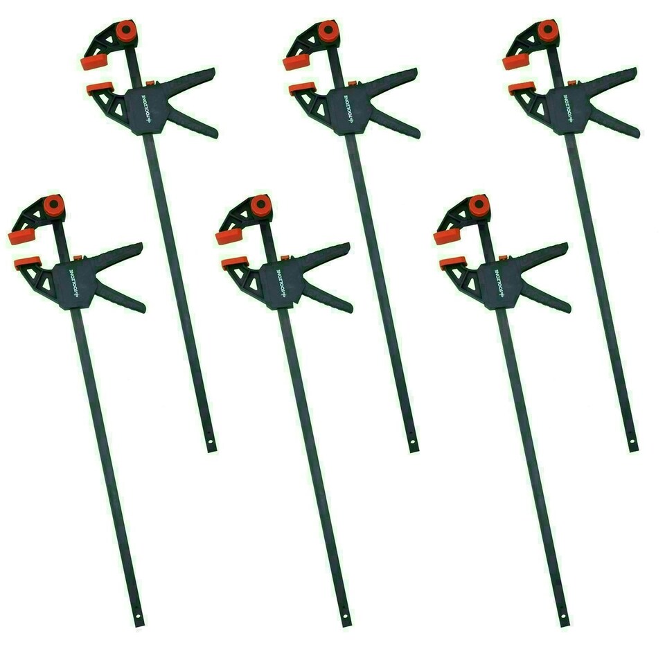 image 1 of 24" Quick Grip Rapid Ratchet Vice Bar Clamps Holder Spreader Speed Clamp 6pc