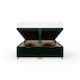 image 2 of Emerald Green Plush Velvet Ottoman Base Small Double N/A