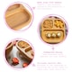 image 2 of Tiny Dining 4pc Divided Bamboo Suction Baby Feeding Set - Yellow
