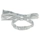 image 1 of 50cm Large Metallic Christmas Chair Bows Sashes Party Dining Decor Wedding | Silver | Silver | Set of 4