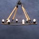 image 3 of Interiors by Premier 8 Bulbs Chandelier Black